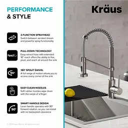 Комплект кухонний Kraus Stark KCA-1102, Нержавіюча сталь - мініатюра 6