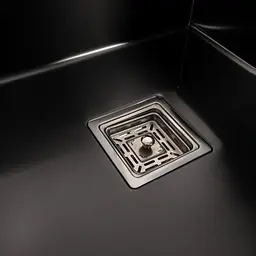 Кухонна мийка Platinum Handmade PVD HSBB 500x500x220 з нержавіючої сталі прямокутна чорна - мініатюра 5