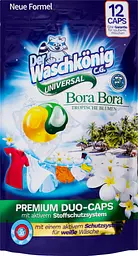 Капсули для прання Der Waschkonig Universal Bora Duo caps, 12 шт. (041-1121) - мініатюра 4