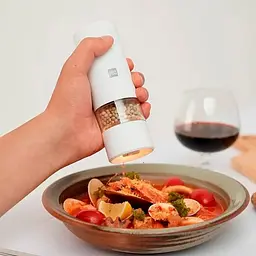 Подрібнювач солі та перцю HuoHou Electric Grinder Charging Type HU0201 White [129263] - мініатюра 5