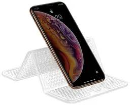 Килимок антиковзкий Baseus Folding Bracket-Transparent SUWNT-02 на торпеду прозорий - мініатюра 4