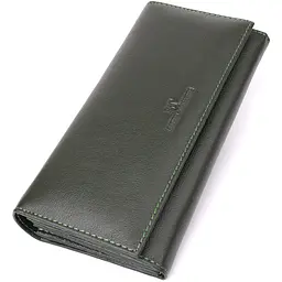 Горизонтальний гаманець у два складення з натуральної шкіри ST Leather 18,5х9,5х2,5 см acs0029644