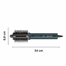 Фен-щітка Rowenta Air Brush 3D, 1200Вт, 3 режими, іоніз-я, хол. обдув, функція фену, кераміка, чорно-золотий - мініатюра 3