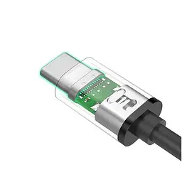 Кабель USB 2.0 Ugreen Type-C M-M 2 м 18W Чорний Cable Nickel Plating US286 - мініатюра 4