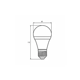 Лампочка Eurolamp A60 8W E27 2700K (deco) акция 1+1 new (MLP-LED-A60-08273(Amber)new) - мініатюра 3