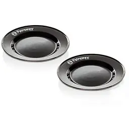Набір тарілок Petromax Enamel Plates 26 см 2 шт Чорний (1017-px-plate-26-s)