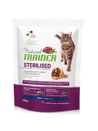 Сухий корм Trainer Natural Adult Sterilised with dry-cured ham для стерилізованих кішок від 1 року Вага: 0.3 кг.