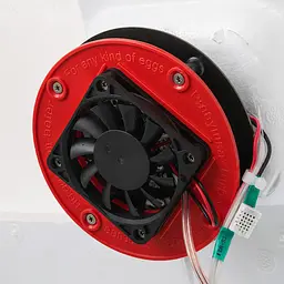Механічний інкубатор «Рябушка Smart TURBO» на 70 яєць керамічний нагрівач цифровий терморег. вентилятор, вологомір 88459 - мініатюра 10