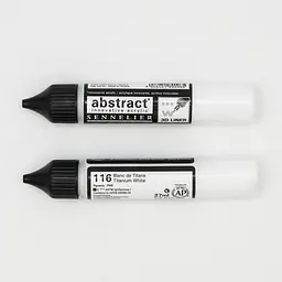 Лінер акриловий Sennelier Abstract, 3D, 27 мл, Титановий білий (Titanium white)