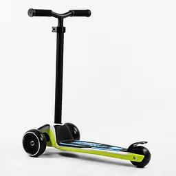 Самокат Maxi Best Scooter 64х18х36 см Чорно-зелений 000231632 - мініатюра 4