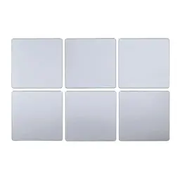 Дзеркальний декор Wall Sticker SW-00002526 акриловий самоклеючий 6 шт. срібло