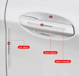 Комплект захисних плівок Нано під ручки авто (відбійник на дверях) Nissan 8 шт - мініатюра 5