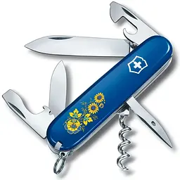 Ніж Victorinox Spartan Ukraine 91мм 12функ син Квіти