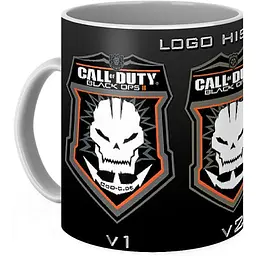 Кухоль GeekLand Call of Duty Black Ops IIЗов Довга історія логотипу CD 02.05 330 мл чорний - мініатюра 3