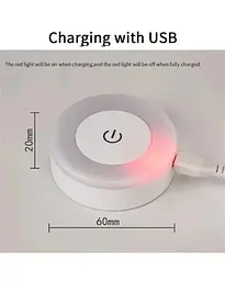 Лампа світильник нічник LED SK із сенсорним перемикачем MicroUSB KAR24 • Настільний LED нічник для дому, спальні та дитячої - мініатюра 3