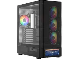 Корпус MODECOM VOLCANO AQ500 ARGB MIDI BLACK (MC-A-AQ500-4FA-B)