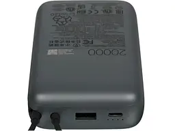 Зовнішній акумулятор (Power Bank) Xiaomi 20000mAh 22.5W Integrated Cable Dark Gray (BHR9740GL) - мініатюра 4