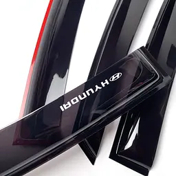 Дефлектори вікон вітровики для Hyundai Accent Solaris 2010-2017 Скотч 3М Voron Glass - мініатюра 4