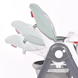Складаний дитячий стільчик для годування з народження Party Arctic Blue Leather Lorelli Блакитний - мініатюра 5