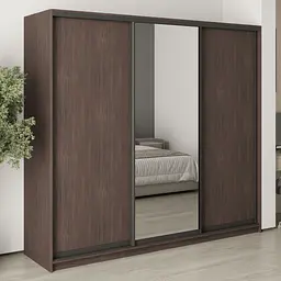 Шафа-купе тридверна MebelStar Комбо BG 2ДСП/Дзеркало 230x45x210 см Дуб рістрето (MBS-9173)