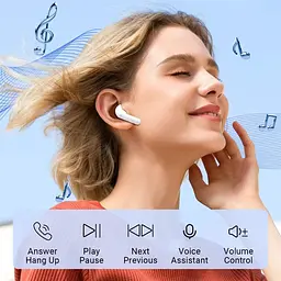 Бездротові навушники Bluetooth 5.3 з 4 мікрофонами - мініатюра 3