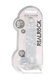 Фалоімітатор Realrock Crystal Clear 9" 22 см прозорий - мініатюра 2