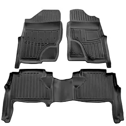 Комплект 3D килимків в салон Nissan Navara D40 2005- ПРАВЕ КЕРМО