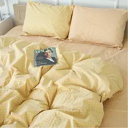 Простирадло MirSon Бязь 17-4753 Nancy 220x240 см бежеве (2200008934996) - мініатюра 2