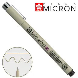 Лінер Sakura PIGMA MICRON (0.5), 0,45 мм сепія