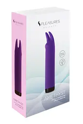 Вібратор S Pleasures Bullets Amethyst, фіолетовий, з двома відростками, 10 режимів, діаметр 2,8 см - мініатюра 4