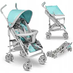 Коляска прогулянкова Lionelo Elia Tropical Turquoise, бірюзова (LO-ELIA TROPICAL TURQUOISE) - мініатюра 4