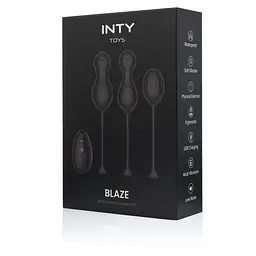 Набір вагінальних кульок INTY Toys Blaze 3 шт (чорний) - мініатюра 3