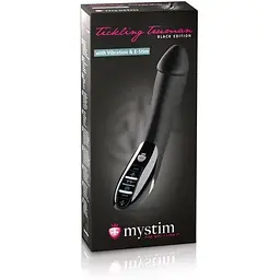Вібратор з електростимуляцією Mystim Tickling Truman eStim Black - мініатюра 12