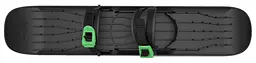 Санки-лижа Plastkon OneFoot Miniski чорна з зеленою (49652) - мініатюра 4