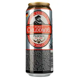 Пиво Furst Chlodwig Premium світле, 4.8%, з/б, 0.5 л