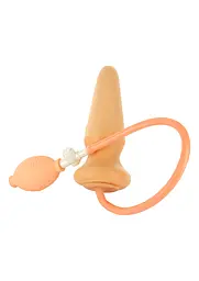Анальна пробка Seven Creations Buttplug Plus Pump 17 см (тілесний) - мініатюра 4