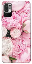 Чохол Demsky Pink peonies для Xiaomi Redmi Note 10 5G