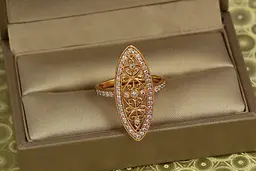 Кільце Xuping Jewelry Вінтаж р 20 золотисте