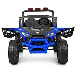 Дитячий електричний джип Bambi Racer 12V двомісний до 30 кг Синій (DE-169-E-964) - мініатюра 4