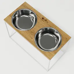 Hollky Base XXL40 — миски на підставці для дуже великих собак (2 × 2,8 л) - мініатюра 4