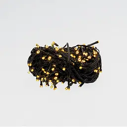 Новорічна гірлянда кімнатна нитка GarlandoPro 18 м 180 LED чорний дріт Жовте світло W180LED18MBY - мініатюра 3