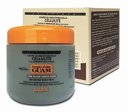 Антицелюлітна маска з морських водоростей без місту йоду Guam 500 г Seaweed Mud iodine free