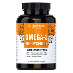 Омега-3 Golden Pharm Triglyceride 1015 мг 60 капсул