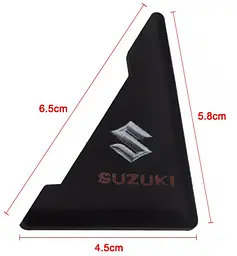 Захист кутів дверей Suzuki 2 шт Гумові 45х58х47 мм на скотчі Чорні Посилені (протиударні чохли від сколів) - мініатюра 2