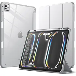 Чохол-книжка BeCover Soft Edge TPU з кріпленням Apple Pencil для Apple iPad Pro 13" M4 2024 Gray (711718)