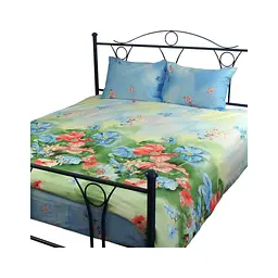Комплект постільної білизни Руно Summer flowers набивний сатин євростандарт (845.137Summer flowers) - мініатюра 2
