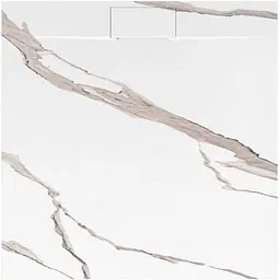 Душовий піддон Rea Bazalt 90x90 carrara white REA-K7002, Мармур