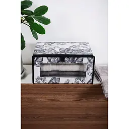 Органайзер Idea Home Anthracite Flowers NP-256 для білизни 40x32x20 см (NP-256 ткан. з/кр д/взуття Anthracite Flowers) - мініатюра 4