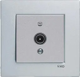 Розетка VIKO Novella телевізійна Срібляста (93000010)