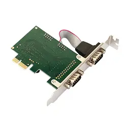 Контролер PCI-E 2xCOM RS232 WCH CH382L RTL - мініатюра 2